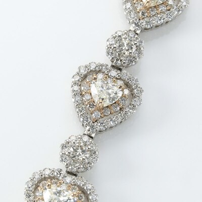 PT900/K18PG　ハートピアス　ダイヤモンド【2.74ct】鑑別書付　K05152-H