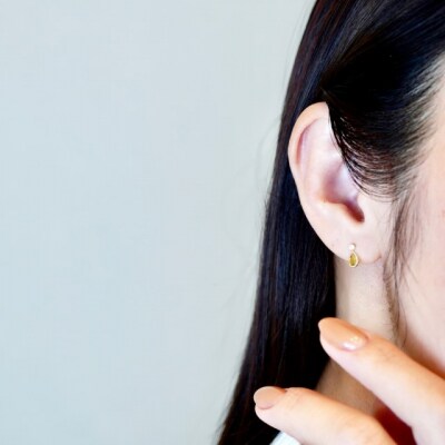 【ジュエリー】K10 ペリドット アンティーク ピアス 保証書付 SE-1737