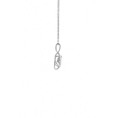 ダンシングストーンダイヤペンダント(ネックレス)K10WG 0.05ct D10-0067