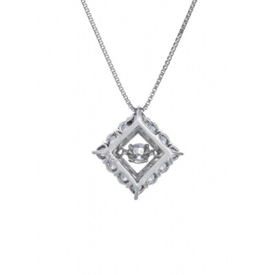 ダンシングストーンダイヤペンダント(ネックレス) プラチナ900 0.10ct (FTW-3831)