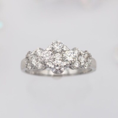 プラチナ 1.0ct ダイヤモンド リング　HR-009429