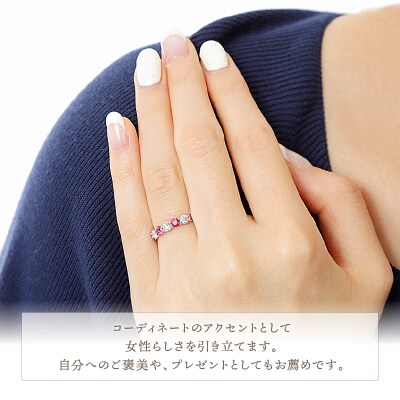 ルビー,ダイヤモンド　PT950ハードプラチナリング　R3604RB-P