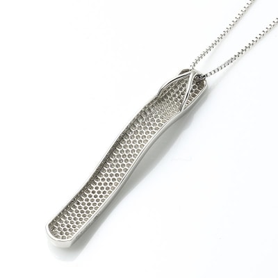 パヴェネックレスエレガントウェーブ天然ダイヤモンド【0.52ct】PT950kf　KFPN24-1