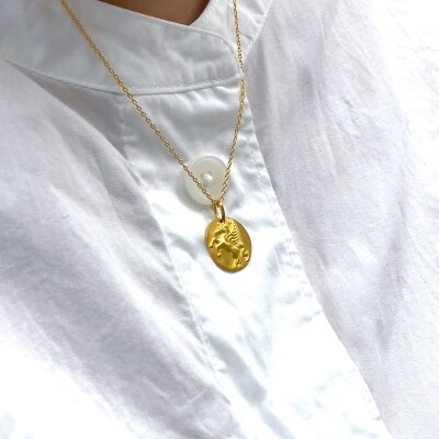 アポロン/ペガサスコインネックレス　管理番号716644