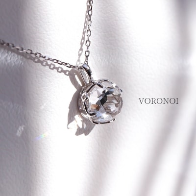 K10WG クリアクォーツ フラワーカット ネックレス MINAMO