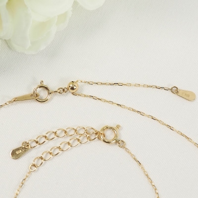 K18YG ダイヤモンドステーションネックレス&ブレスレット　P1914/3154
