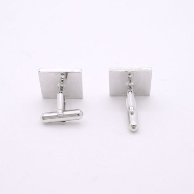 シルバー925　ダイヤモンド富士カフスボタン　OH-008