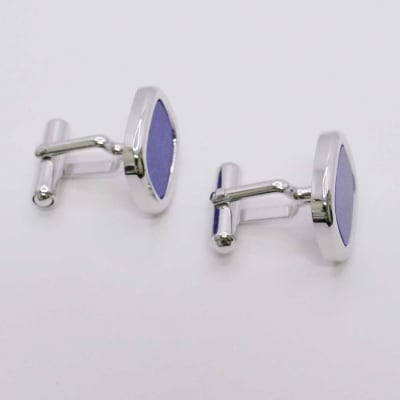 シルバー925　ラピスラズリカフスボタン　OH-019