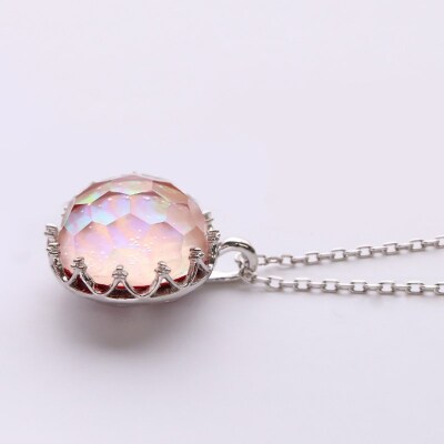 18Kゴールド メッキ　クリスタル風ネックレス DIAMOND 5 STONES NECKLACE(2ZN2176)K18 ネックレス｜スター