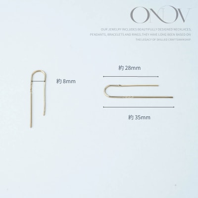 【甲府ジュエリー】K18　アメリカン　ピアス(15132035)