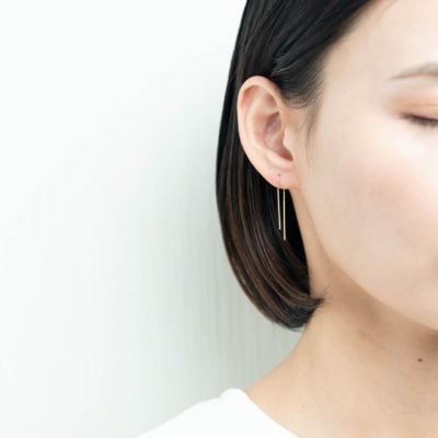 【甲府ジュエリー】K18　アメリカン　ピアス(15132035)