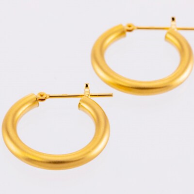 K18 Moon/ムーン マット3×20 ピアス 013820