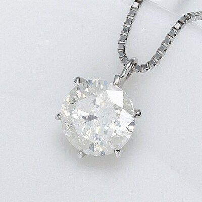 大粒1カラット1粒ダイヤモンドペンダント天然ダイヤモンド1ct pt900 DNCPT1001-9