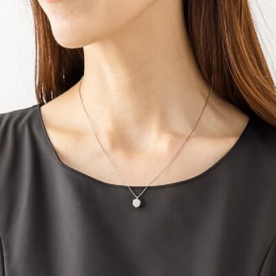 大粒1カラット1粒ダイヤモンドペンダント天然ダイヤモンド1ct pt900 DNCPT1001-9
