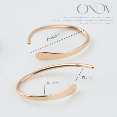 【甲府ジュエリー】K18PG　ピンクゴールド　ピアス(15131501)