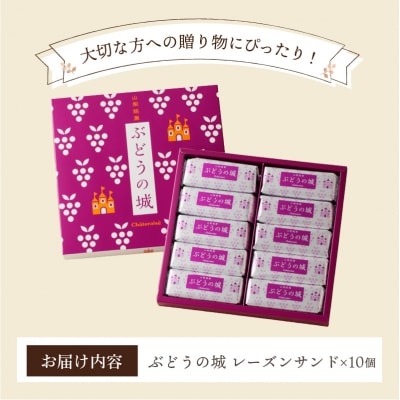 【シャトレーゼ】 山梨県 限定 レーズンサンド 10個 贅沢2種 レーズン使用