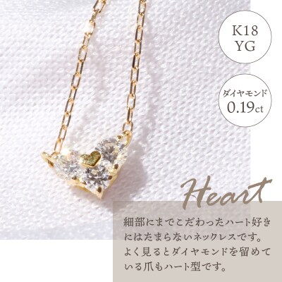 宝飾の町甲府から!!ダブルハートのダイヤモンドネックレス【TK-12539】