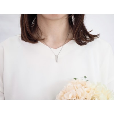 1.00ct　プリンセスダイヤモンドペンダント P3146 PT
