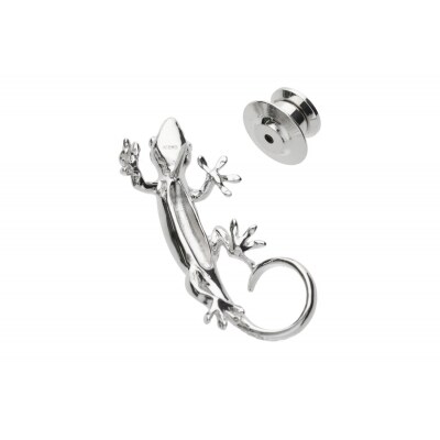 【K18WG】ヤモリタックブローチ MB0003【男女兼用】/No.47