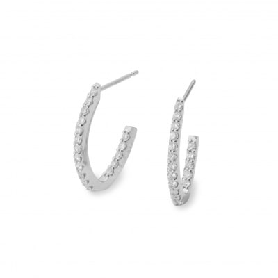 Pt900 ダイヤモンドフープピアス　IA-3300