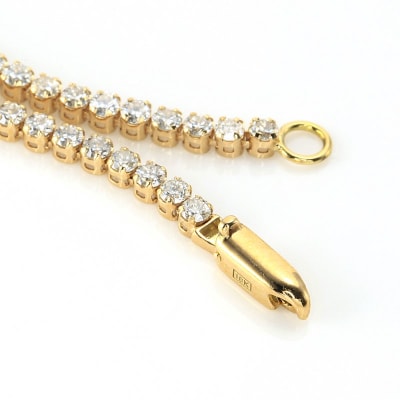  テニスブレスレット K18YG【トータル1.9ct】17cm DTB-6-YG-0191-S17