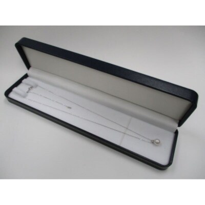 K18WG　あこや真珠(7-7.5mm珠)ダイヤモンド(0.05ct) ペンダント(20)