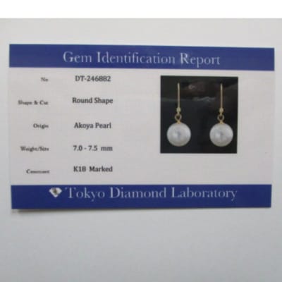 K18YG　あこや真珠アメリカンタイプピアス(21)
