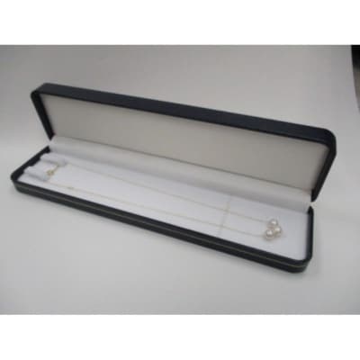 K18　あこや真珠3珠ミラーボール入りスルーペンダント(6)