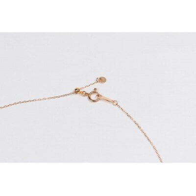 0.3ct K18PG二連サークルネックレス HY-6