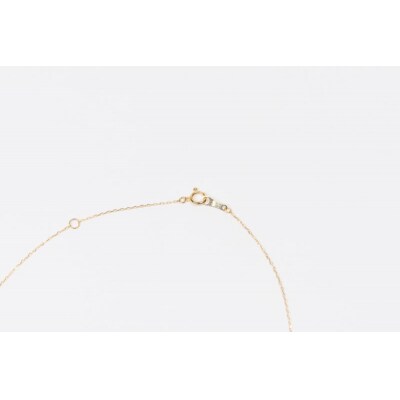 0.2ct K18YGアーチネックレス HY-8
