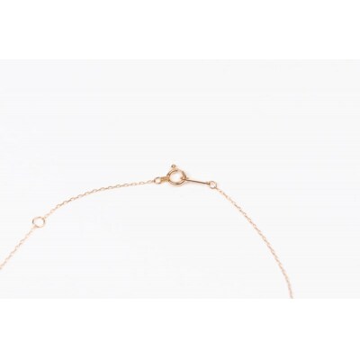0.2ct K18PGアーチネックレス HY-9