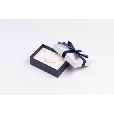 0.5ct K18YGアーチネックレス HY-14