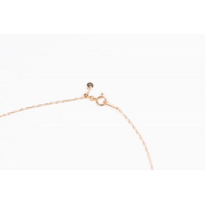 0.5ct K18PGアーチネックレス HY-15