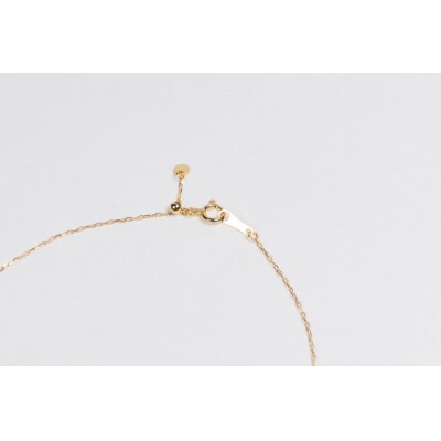 0.1ct K18YGローズネックレス HY-17