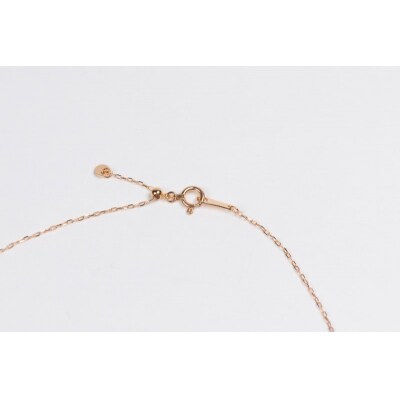 0.1ct K18PGローズネックレス HY-18