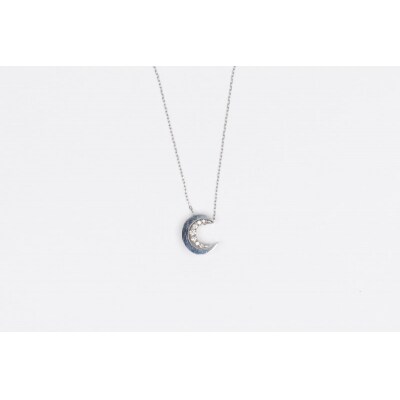 0.3ct PT900ムーンネックレス HY-22