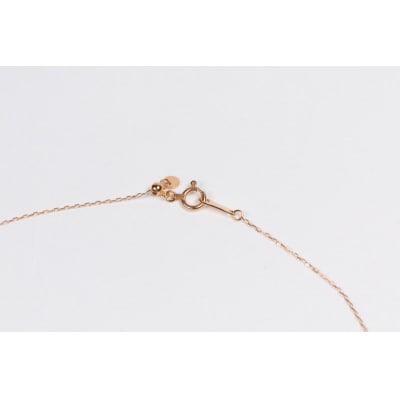 0.3ct K18PGムーンネックレス HY-24