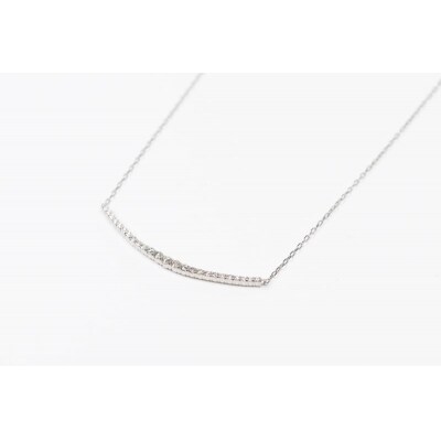 0.3ct PT900ラインネックレス HY-25