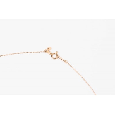 0.3ct K18PGラインネックレス HY-27