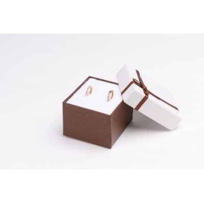 0.1ct K18PGループピアス HY-32