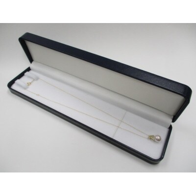 K18YG　あこや真珠(7.5-8mm珠)ダイヤモンド入りペンダント(27)