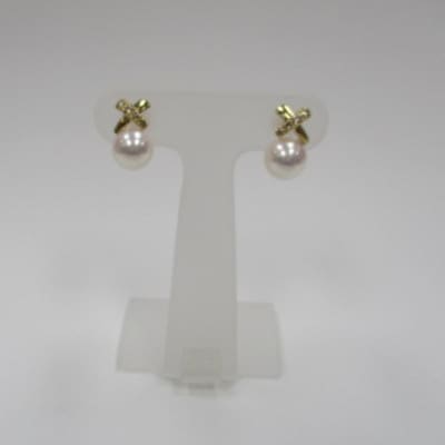 K18YG　あこや真珠ダイヤモンド付ピアス(28)