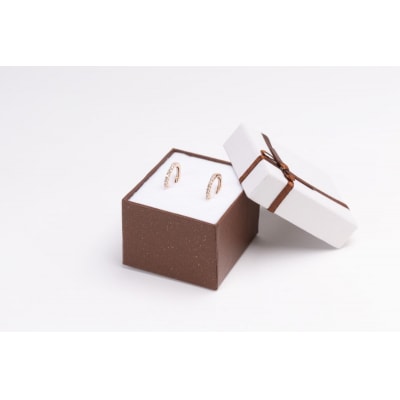 0.2ct K18PGループピアス HY-36