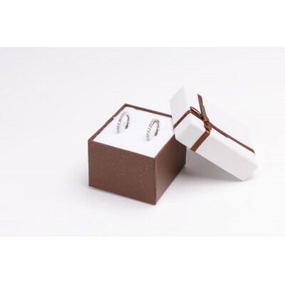 0.3ct K18WGループピアス HY-37