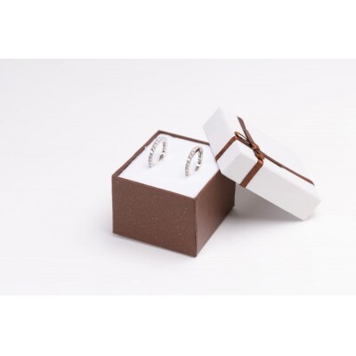 0.5ct K18WGループピアス HY-40
