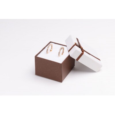 0.5ct K18PGループピアス HY-42