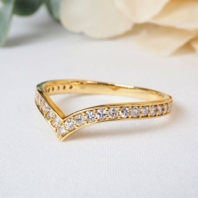 0.30ct　Vラインダイヤモンドリング9551　YG