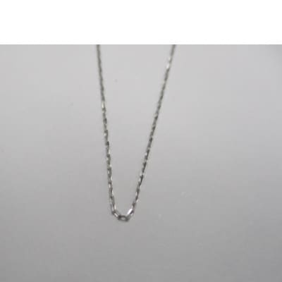 K18WG小豆チェーンネックレス(30)