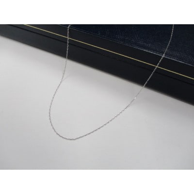 K18WG小豆チェーンネックレス(30)