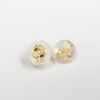 甲府市発k18イエローゴールド 丸玉ピアス 8mm 18金 スタッド 定番 [PS-1106YG]